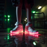 LED Light Multi Color Unisex High Top Charging LED Shoe